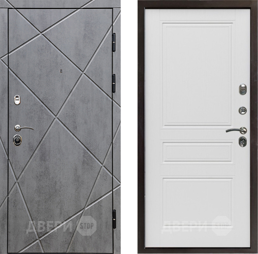 Входная металлическая Дверь Престиж Лучи Классика Лиственница белая в Лосино-Петровский