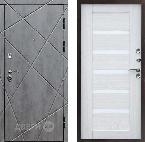 Входная металлическая Дверь Престиж Лучи Царга Лиственница белая в Лосино-Петровский