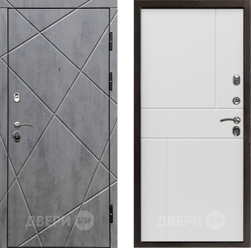 Дверь Престиж Лучи Горизонт Бетон белый в Лосино-Петровский