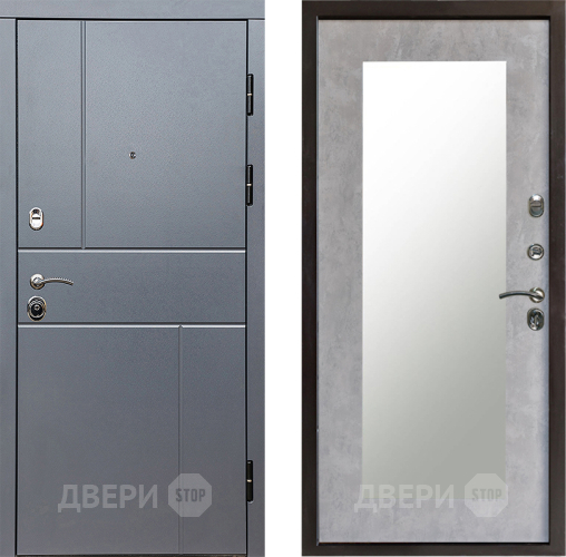 Дверь Престиж Горизонт Грэй Зеркло Пастораль Бетон светлый в Лосино-Петровский