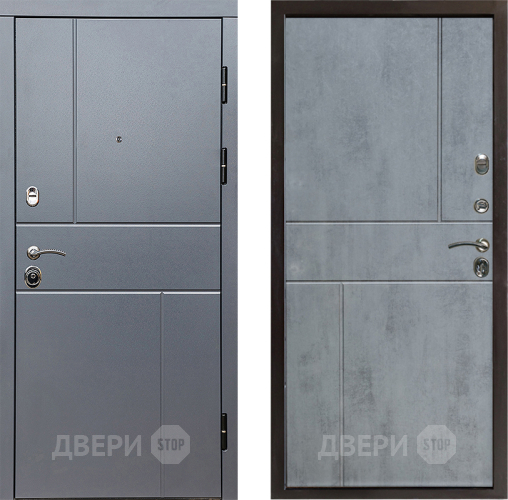 Входная металлическая Дверь Престиж Горизонт Грэй Горизонт Бетон темный в Лосино-Петровский