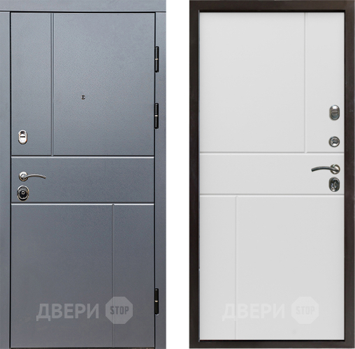 Входная металлическая Дверь Престиж Горизонт Грэй Горизонт Бетон белый в Лосино-Петровский