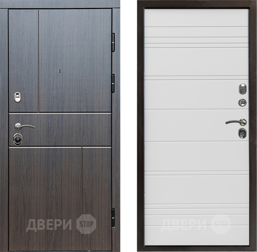 Входная металлическая Дверь Престиж Горизонт Венге Line Белый в Лосино-Петровский