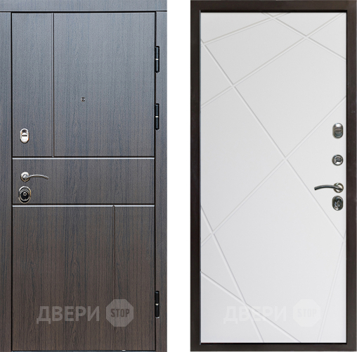 Входная металлическая Дверь Престиж Горизонт Венге Лучи Бетон белый в Лосино-Петровский