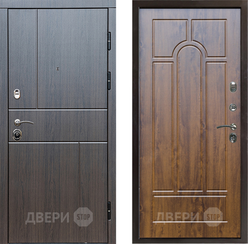 Входная металлическая Дверь Престиж Горизонт Венге Арка Дуб в Лосино-Петровский