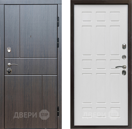 Входная металлическая Дверь Престиж Горизонт Венге Спарта Белое дерево в Лосино-Петровский