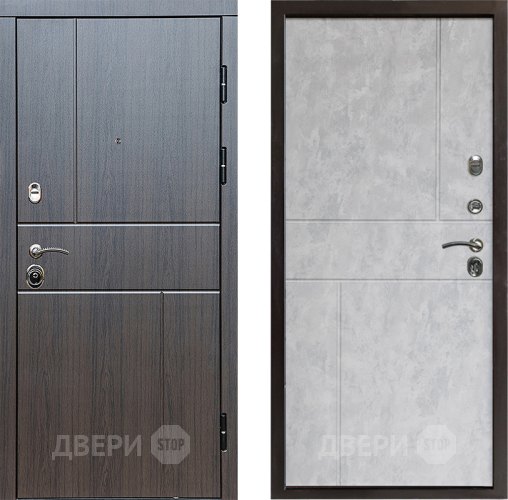 Входная металлическая Дверь Престиж Горизонт Венге Горизонт Бетон светлый в Лосино-Петровский