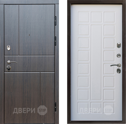 Входная металлическая Дверь Престиж Горизонт Венге Престиж Белое дерево в Лосино-Петровский