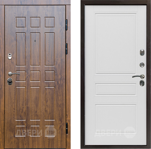 Входная металлическая Дверь Престиж Стандарт Классика Лиственница белая в Лосино-Петровский