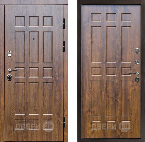 Входная металлическая Дверь Престиж Стандарт Спарта Дуб в Лосино-Петровский
