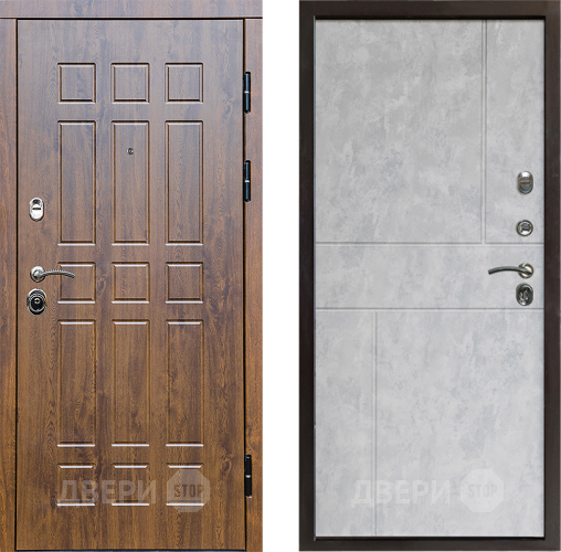 Входная металлическая Дверь Престиж Стандарт Горизонт Бетон светлый в Лосино-Петровский