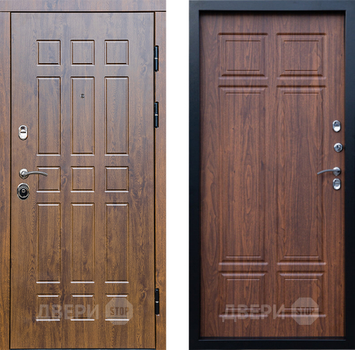 Входная металлическая Дверь Престиж Стандарт Премиум Орех темный в Лосино-Петровский