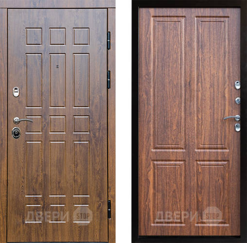 Входная металлическая Дверь Престиж Стандарт Премиум Орех светлый в Лосино-Петровский