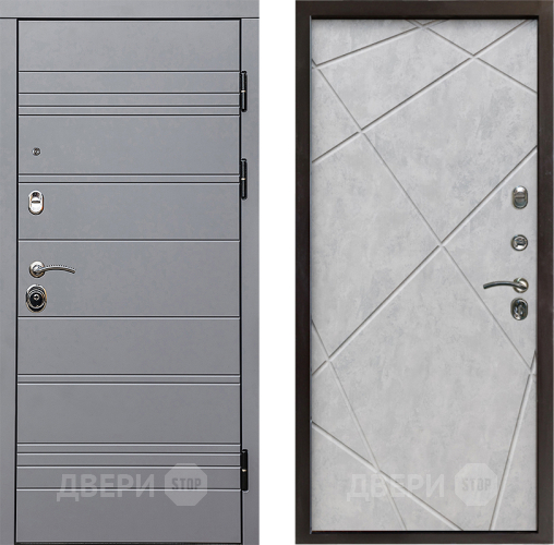 Дверь Престиж Линия Грэй Лучи Бетон светлый в Лосино-Петровский