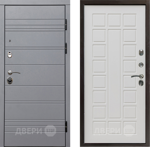 Входная металлическая Дверь Престиж Линия Грэй Престиж Бежевый мат в Лосино-Петровский