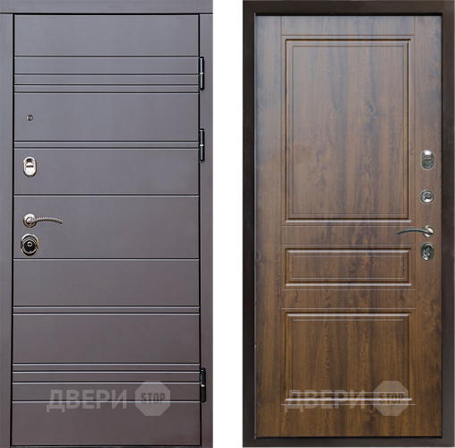 Входная металлическая Дверь Престиж Линия Браун Классика Дуб в Лосино-Петровский