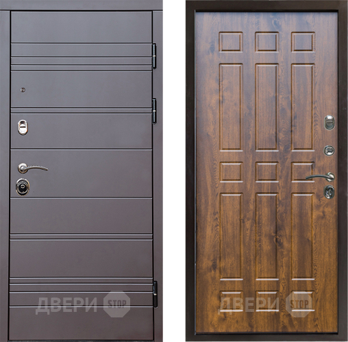 Входная металлическая Дверь Престиж Линия Браун Спарта Дуб в Лосино-Петровский