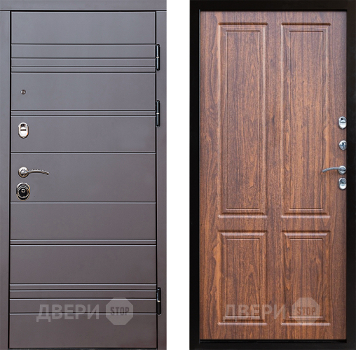 Входная металлическая Дверь Престиж Линия Браун Премиум Орех светлый в Лосино-Петровский