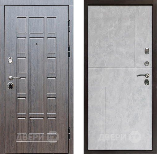 Входная металлическая Дверь Престиж Престиж Горизонт Бетон светлый в Лосино-Петровский