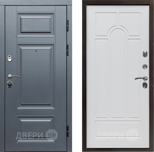 Входная металлическая Дверь Престиж Премиум Арка Белое дерево в Лосино-Петровский