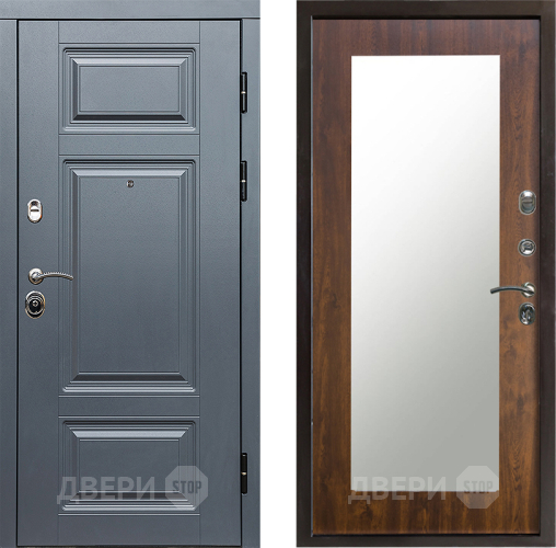 Входная металлическая Дверь Престиж Премиум Зеркло Пастораль Дуб в Лосино-Петровский