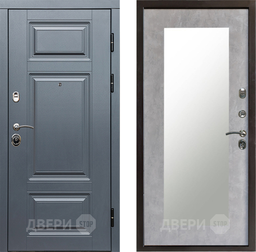 Дверь Престиж Премиум Зеркло Пастораль Бетон светлый в Лосино-Петровский