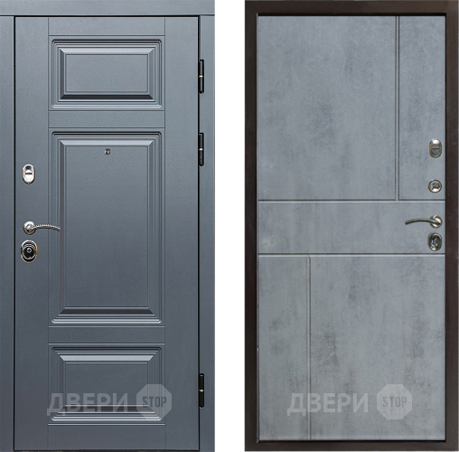 Входная металлическая Дверь Престиж Премиум Горизонт Бетон темный в Лосино-Петровский
