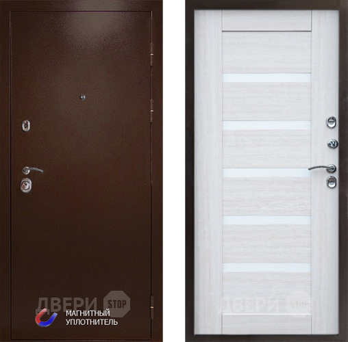 Дверь Престиж Медь Царга Лиственница белая в Лосино-Петровский