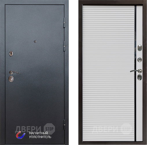 Входная металлическая Дверь Престиж Графит Porte Белый в Лосино-Петровский