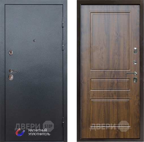Входная металлическая Дверь Престиж Графит Классика Дуб в Лосино-Петровский