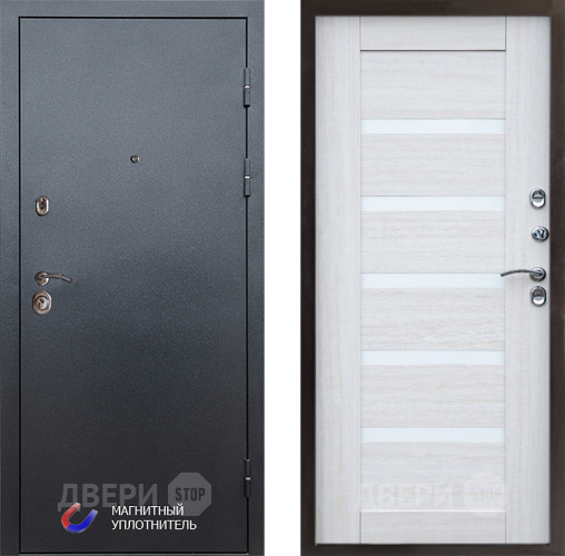 Дверь Престиж Графит Царга Лиственница белая в Лосино-Петровский