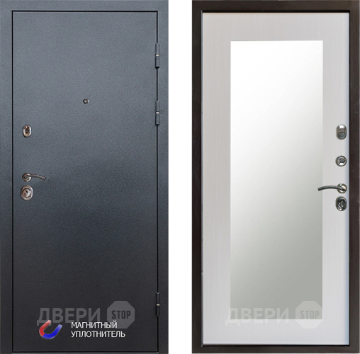 Дверь Престиж Графит Зеркло Пастораль Лиственница белая в Лосино-Петровский