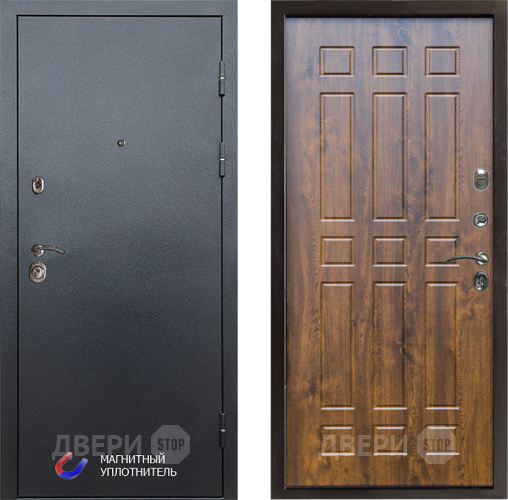 Входная металлическая Дверь Престиж Графит Спарта Дуб в Лосино-Петровский