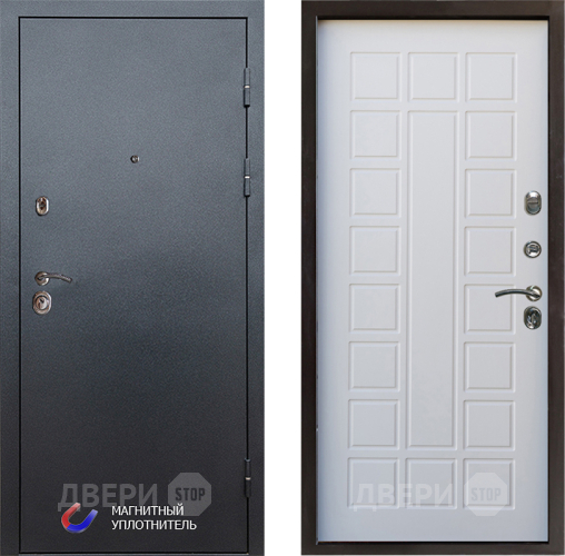 Входная металлическая Дверь Престиж Графит Престиж Белое дерево в Лосино-Петровский