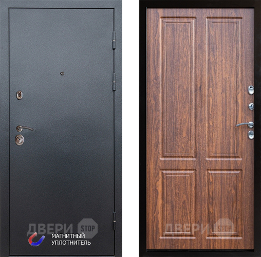 Входная металлическая Дверь Престиж Графит Премиум Орех светлый в Лосино-Петровский