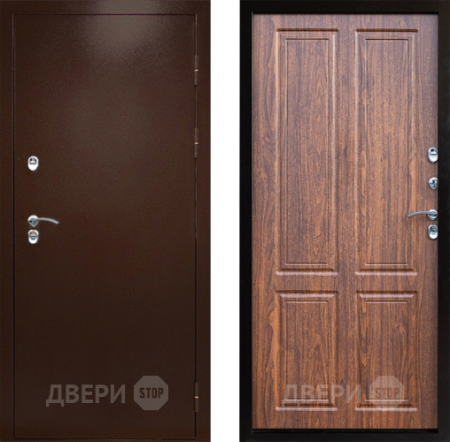 Входная металлическая Дверь Престиж TERMO с терморазрывом Снегирь Медь Премиум Орех светлый в Лосино-Петровский