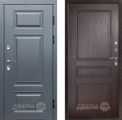 Входная металлическая Дверь Престиж TERMO с терморазрывом Премиум Грэй Классика Венге в Лосино-Петровский