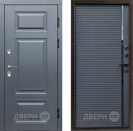 Дверь Престиж TERMO с терморазрывом Премиум Грэй Porte Черный кварц в Лосино-Петровский