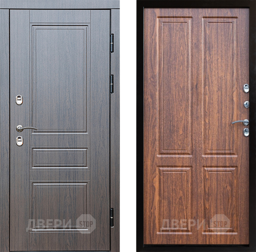 Входная металлическая Дверь Престиж TERMO с терморазрывом Классика Премиум Орех светлый в Лосино-Петровский