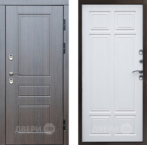 Входная металлическая Дверь Престиж TERMO с терморазрывом Классика Премиум Лиственница белая в Лосино-Петровский