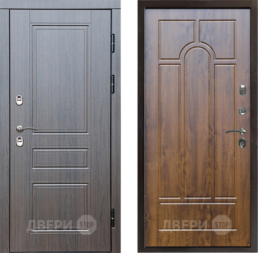 Входная металлическая Дверь Престиж TERMO с терморазрывом Классика Арка Дуб в Лосино-Петровский