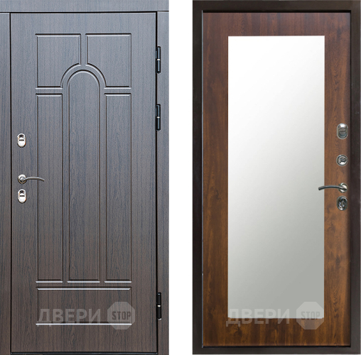 Дверь Престиж TERMO с терморазрывом Арка Зеркало пастораль Дуб в Лосино-Петровский