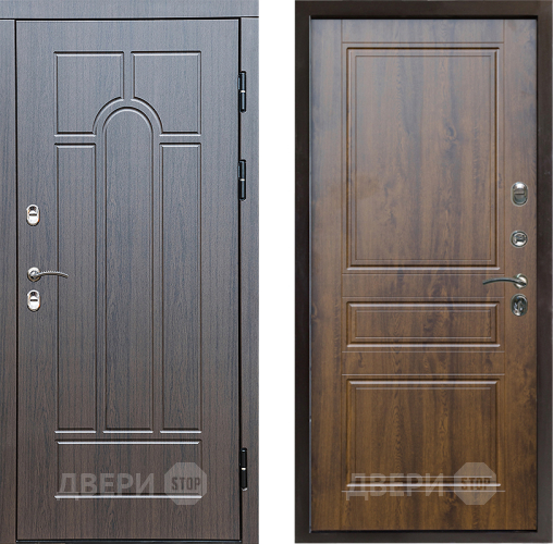 Входная металлическая Дверь Престиж TERMO с терморазрывом Арка Классика Дуб в Лосино-Петровский