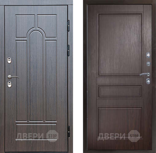 Входная металлическая Дверь Престиж TERMO с терморазрывом Арка Классика Венге в Лосино-Петровский