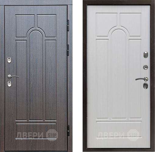 Входная металлическая Дверь Престиж TERMO с терморазрывом Арка Арка Лиственница белая в Лосино-Петровский