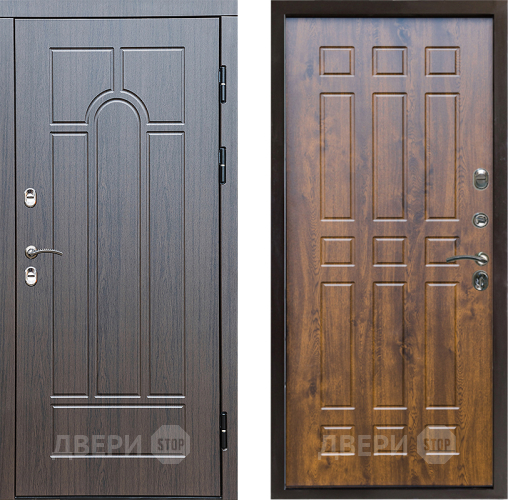 Входная металлическая Дверь Престиж TERMO с терморазрывом Арка Спарта Дуб в Лосино-Петровский