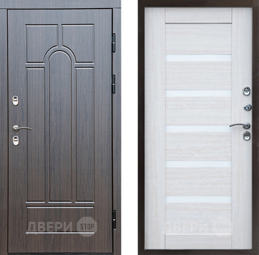 Входная металлическая Дверь Престиж TERMO с терморазрывом Арка Царга Лиственница белая в Лосино-Петровский