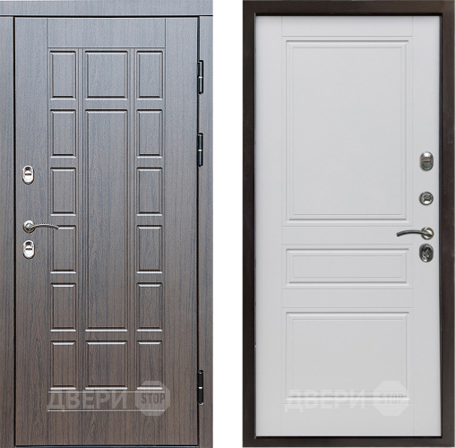 Входная металлическая Дверь Престиж TERMO с терморазрывом Престиж Классика Белый матовый в Лосино-Петровский