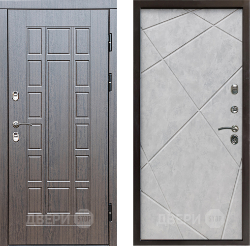 Дверь Престиж TERMO с терморазрывом Престиж Лучи Бетон светлый в Лосино-Петровский