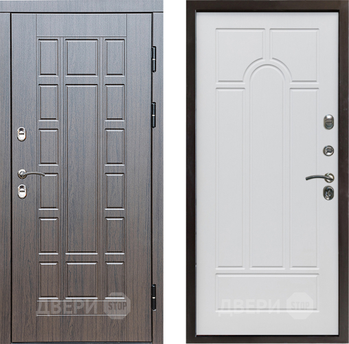 Входная металлическая Дверь Престиж TERMO с терморазрывом Престиж Арка Белое дерево в Лосино-Петровский